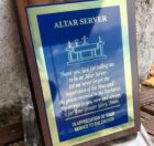 Altar Server Plaque