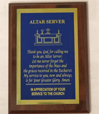 Altar Server Plaque