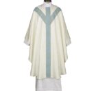 White and Blue Chasuble
