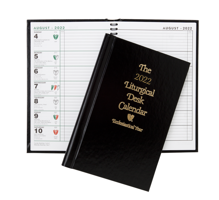 Liturgical Desk Calendar, Catholic Hardcover 2024 McKay Church Goods
