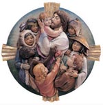 Jesus with Children Medallion