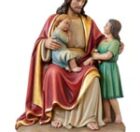 Jesus with Children Statue