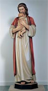 Jesus with New Born Child Statue