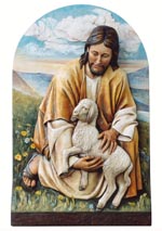 Jesus with Lamb Plaque