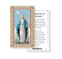 Memorare Holy Card