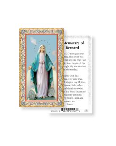 Memorare Holy Card