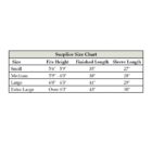 Surplice Size Chart