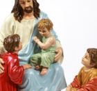 Jesus with Children Statues