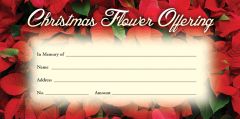 Christmas Flower Envelopes