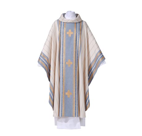 White-Blue Chasuble
