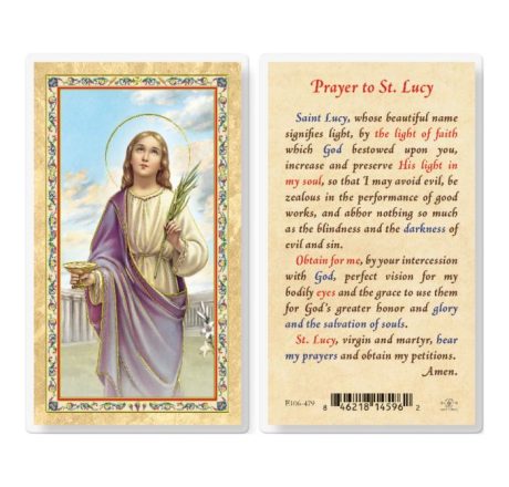 St. Lucy Holy Cards