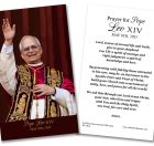 Pope Leo Holy Card