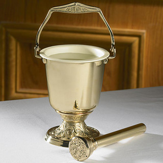 Holy Water Pot and Sprinkler