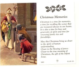 Christmas Holy Cards