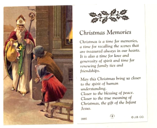 Christmas Holy Cards